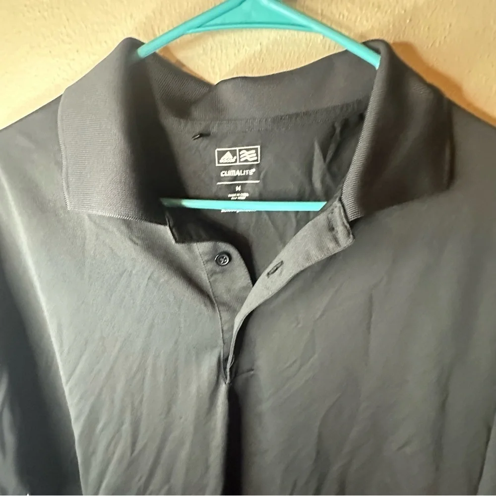 Men’s black Adidas climalite size medium golf polo shirt
